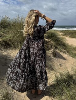 ***Zassi – Floradress espresso