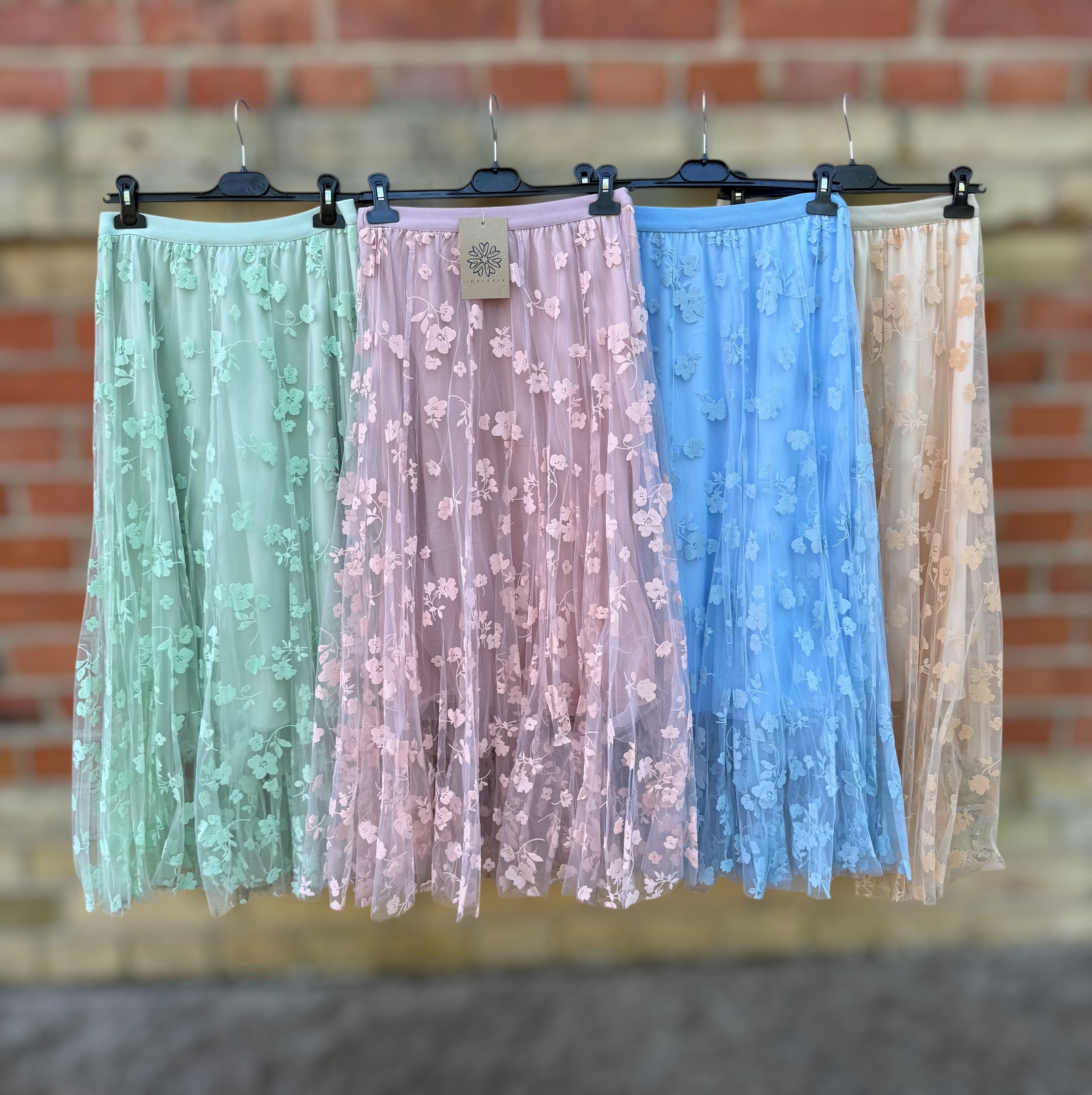 Flowerskirt- ljus grön