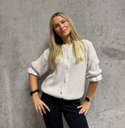 Moa Koftan, Alpackamix, beige - 3/4 Ärm