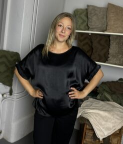 Glammy blus svart