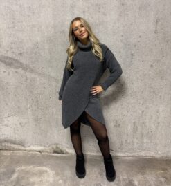 Polo dress omlott /long sweather – grey