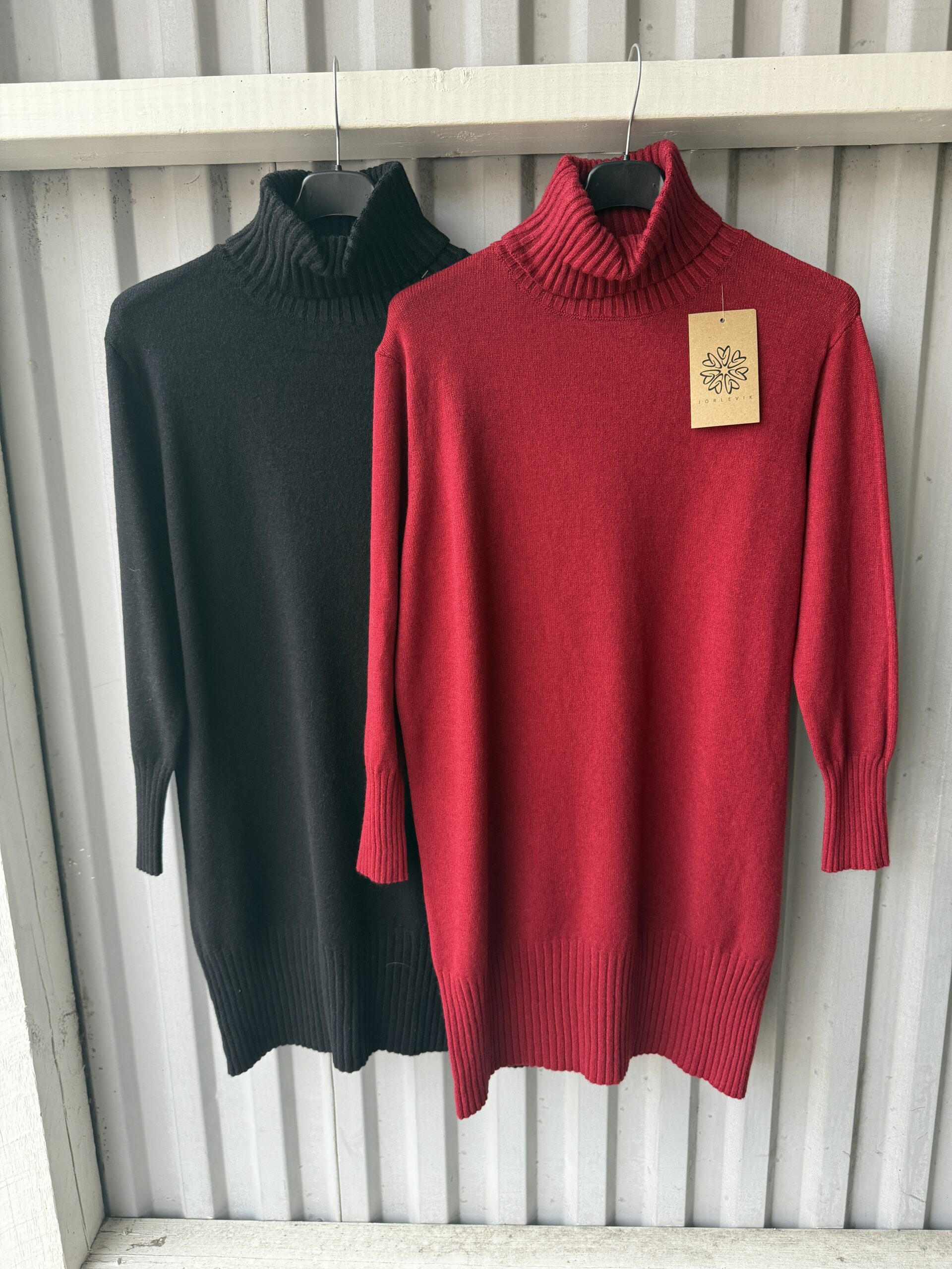 Polo klänning / långtröja onesize Röd