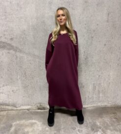 Oversize klänning Wine