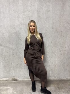 Isolde wrap dress Espresso