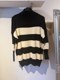 randig tröja blå/vit