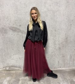 Favorit i repris ! Rind skirt Vinröd