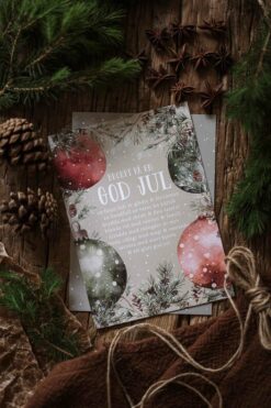 Julkort Recept på en God Jul