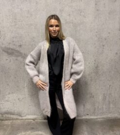 Elna 80% kid mohair cardigan beige