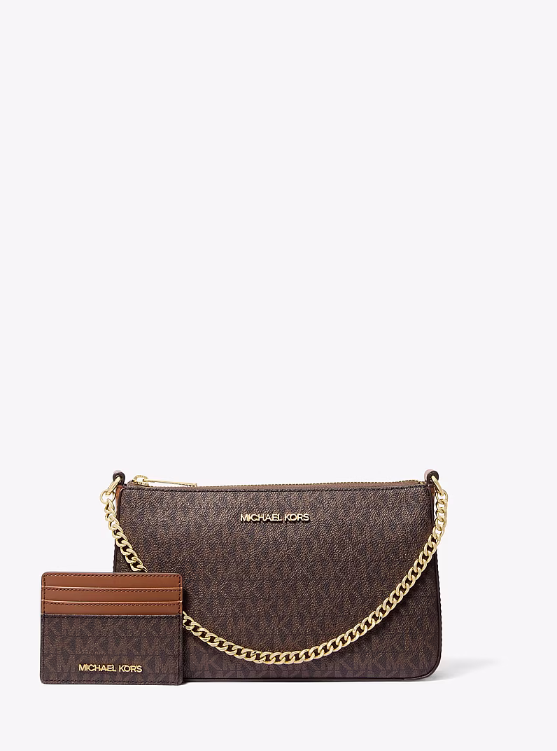 Jet set giftset brown with cardholder